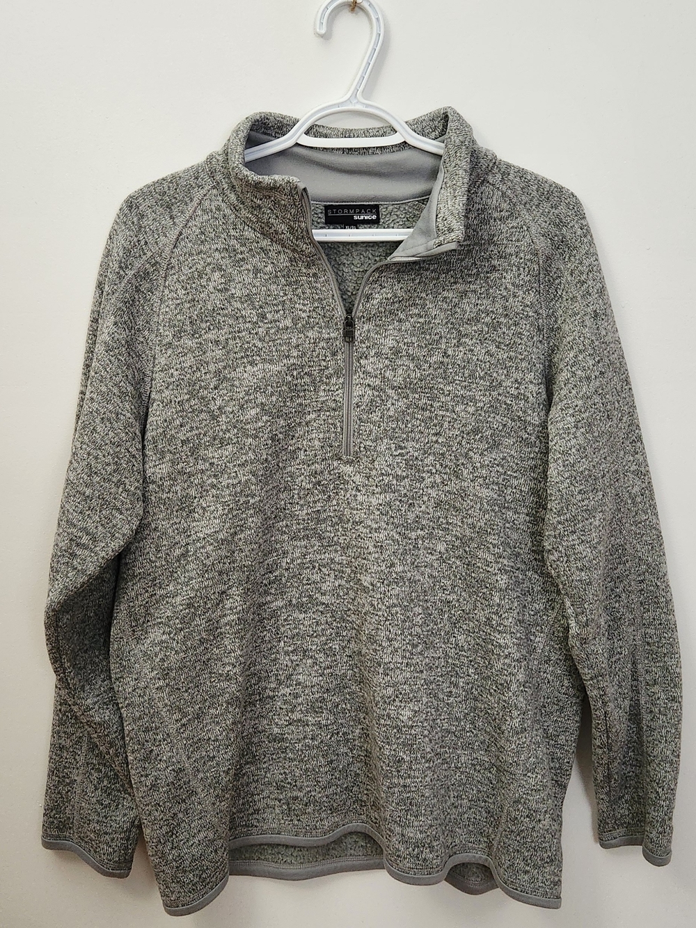 Women’s Gray Quarter-Zip Sweater